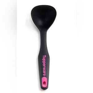 Tupperware small black and pink ladle NIB